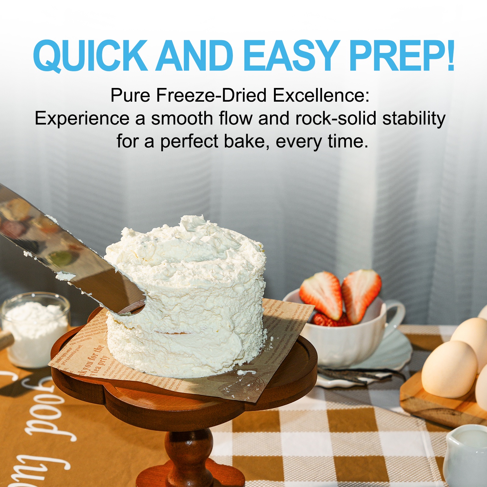 Fooway Premium Freeze-Dried Egg White Powder 8.82 oz, Unflavored Dried Egg Whites, High Protein for Baking, Gluten Free, Non-GMO image 3