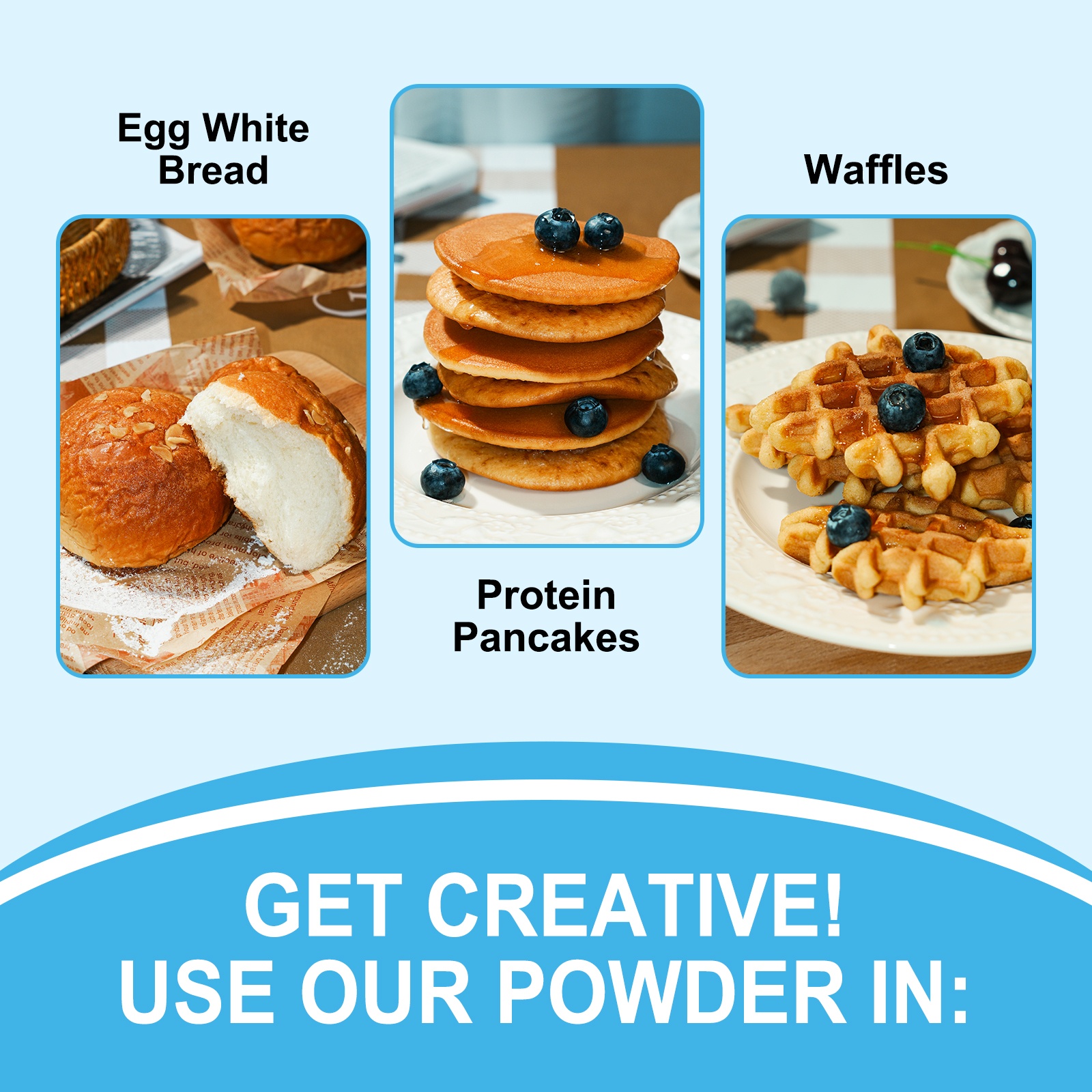 Fooway Premium Freeze-Dried Egg White Powder 8.82 oz, Unflavored Dried Egg Whites, High Protein for Baking, Gluten Free, Non-GMO image 5